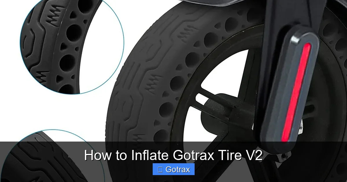 How to Inflate Gotrax Tire V2