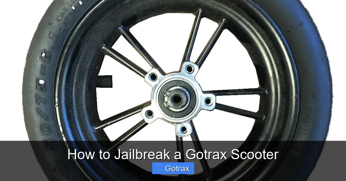 How to Jailbreak a Gotrax Scooter