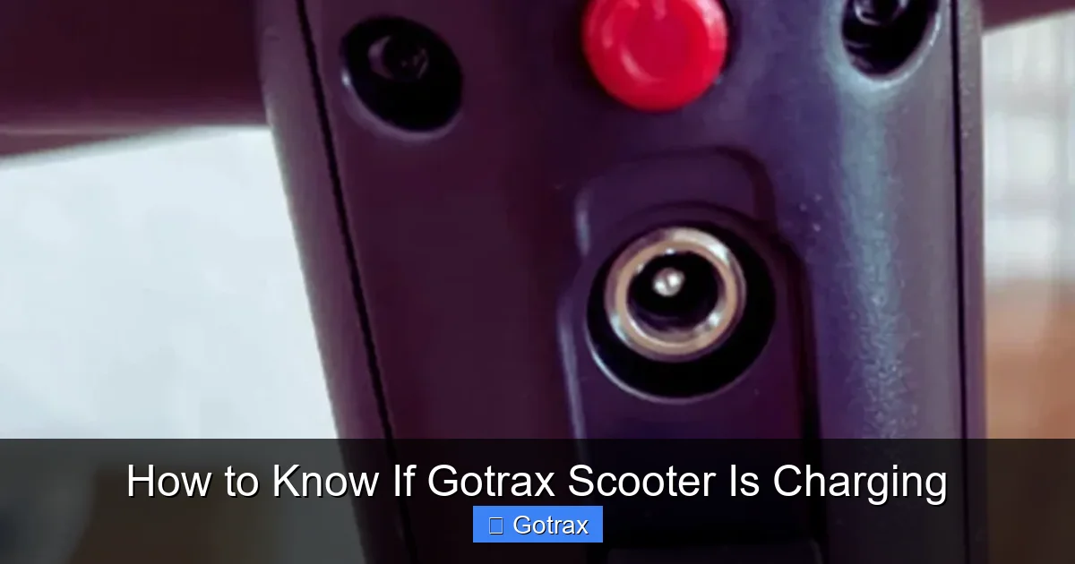 How to Know If Gotrax Scooter Is Charging