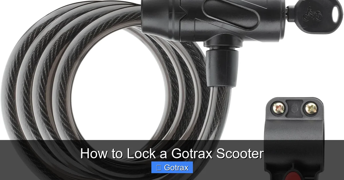 How to Lock a Gotrax Scooter