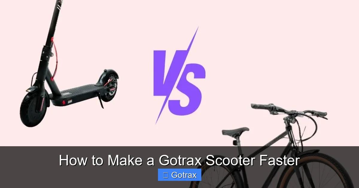 How to Make a Gotrax Scooter Faster