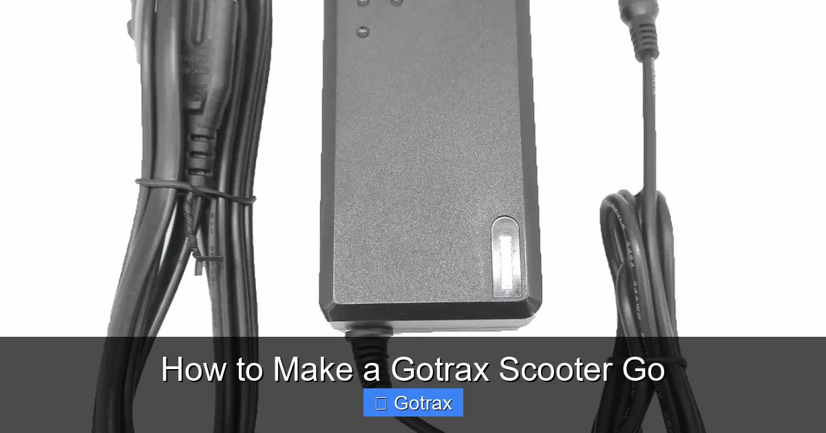 How to Make a Gotrax Scooter Go