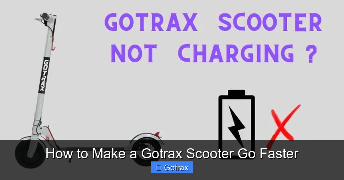 How to Make a Gotrax Scooter Go Faster