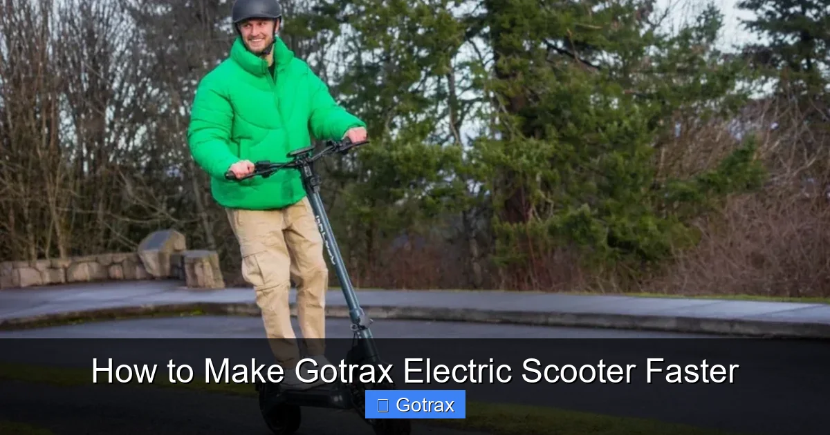 How to Make Gotrax Electric Scooter Faster