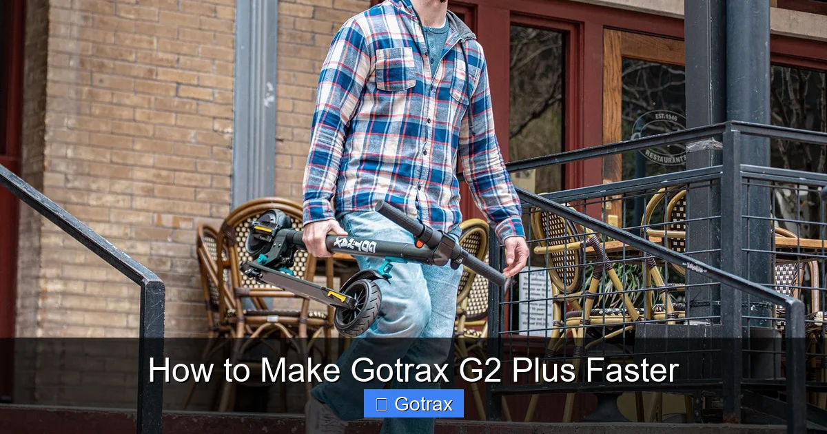 How to Make Gotrax G2 Plus Faster