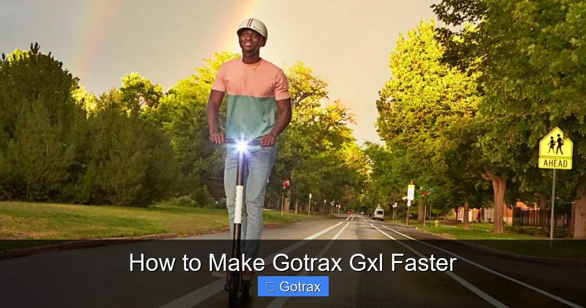 How to Make Gotrax Gxl Faster