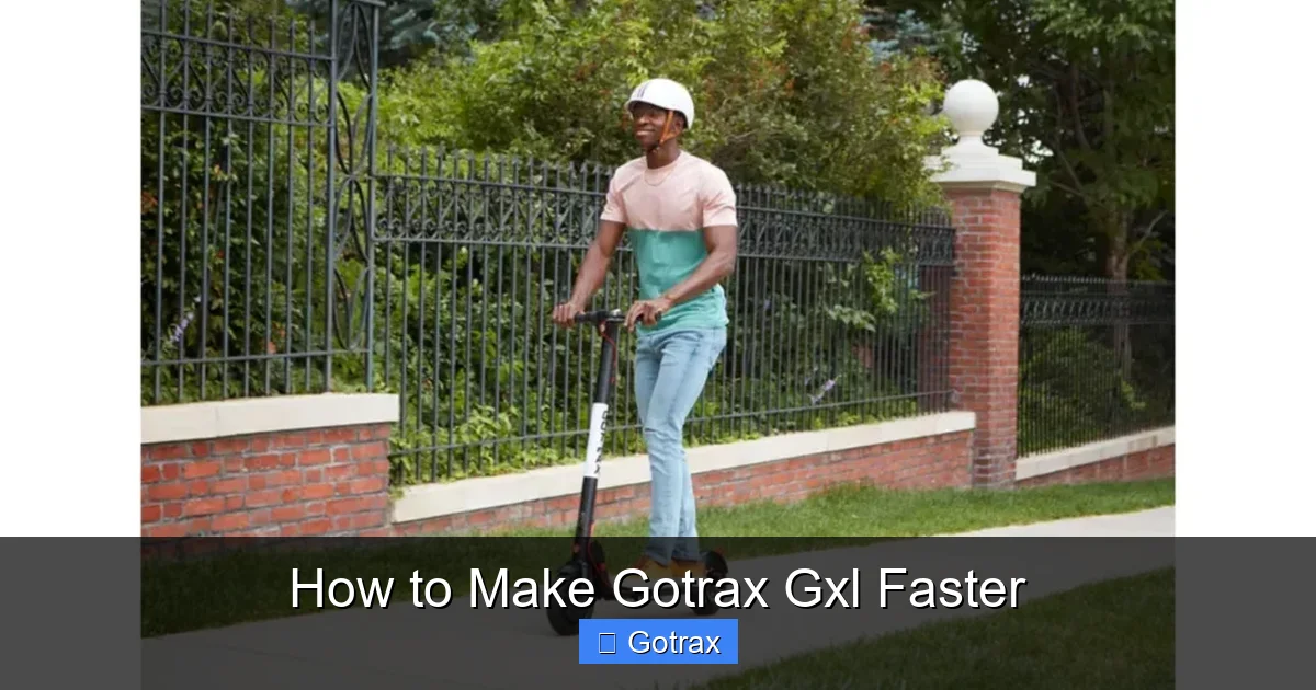 How to Make Gotrax Gxl Faster