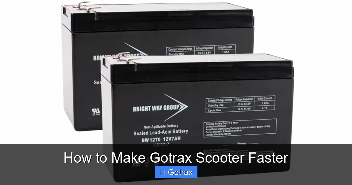 How to Make Gotrax Scooter Faster