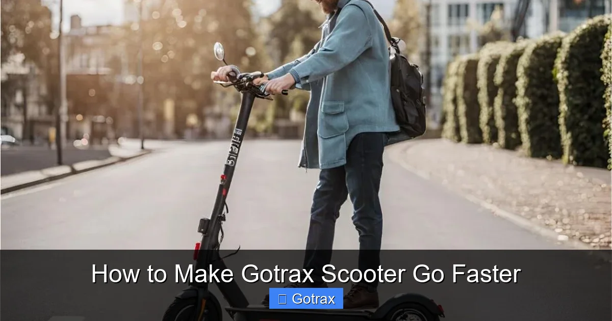 How to Make Gotrax Scooter Go Faster