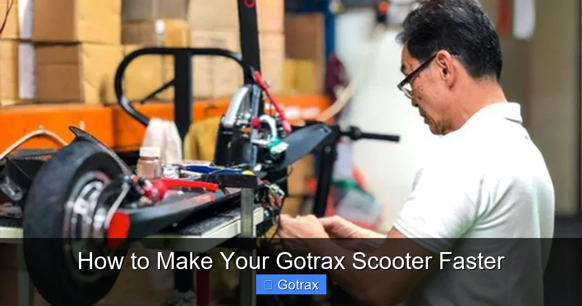 How to Make Your Gotrax Scooter Faster