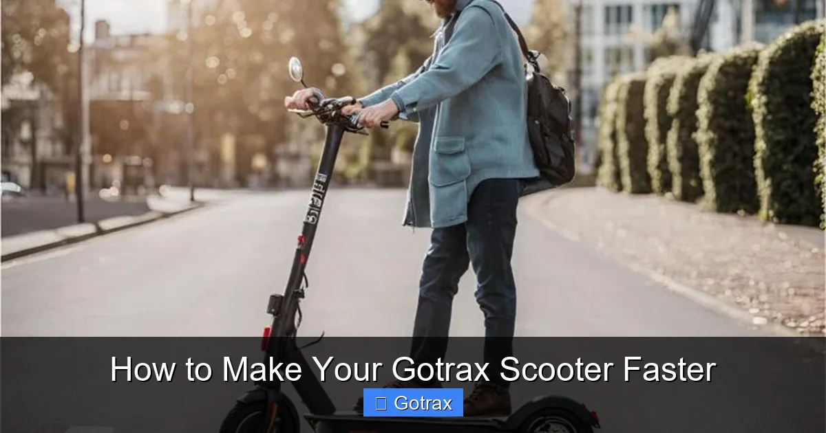How to Make Your Gotrax Scooter Faster