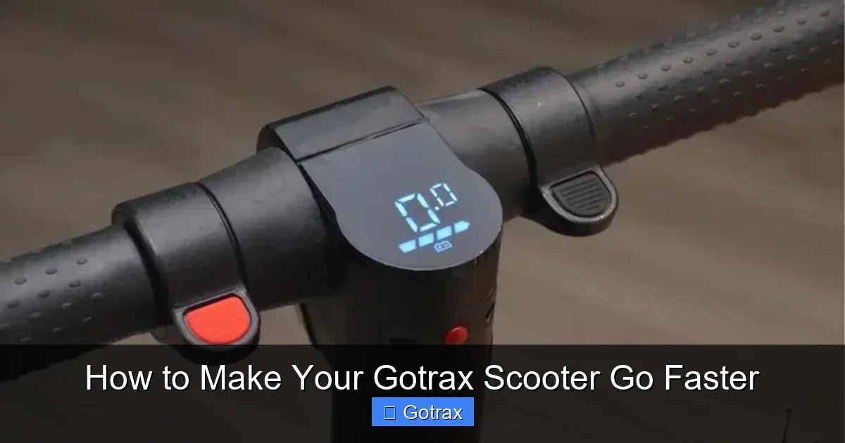 How to Make Your Gotrax Scooter Go Faster