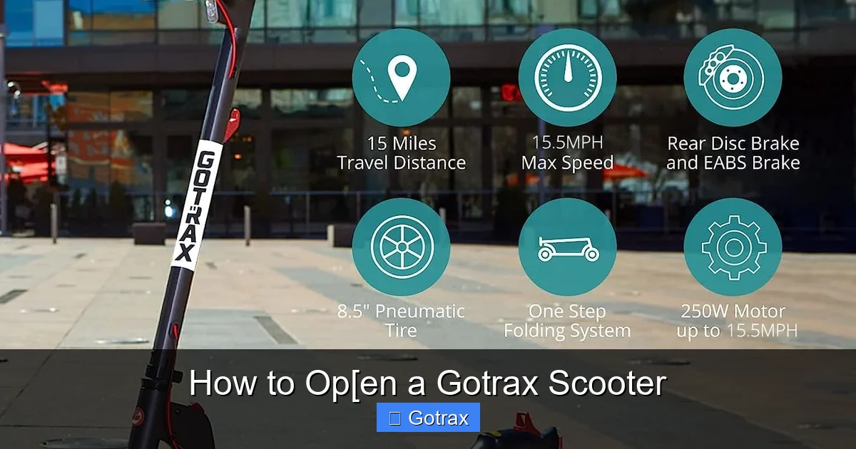 How to Op[en a Gotrax Scooter