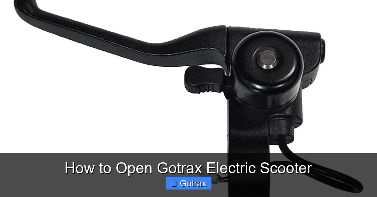How to Open Gotrax Electric Scooter