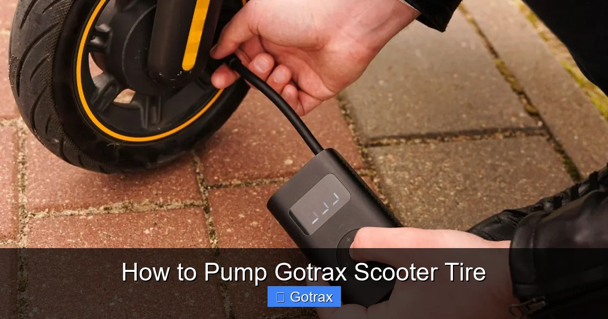 How to Pump Gotrax Scooter Tire