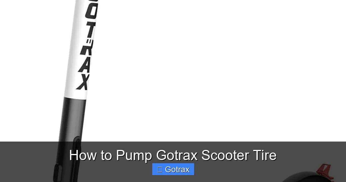 How to Pump Gotrax Scooter Tire
