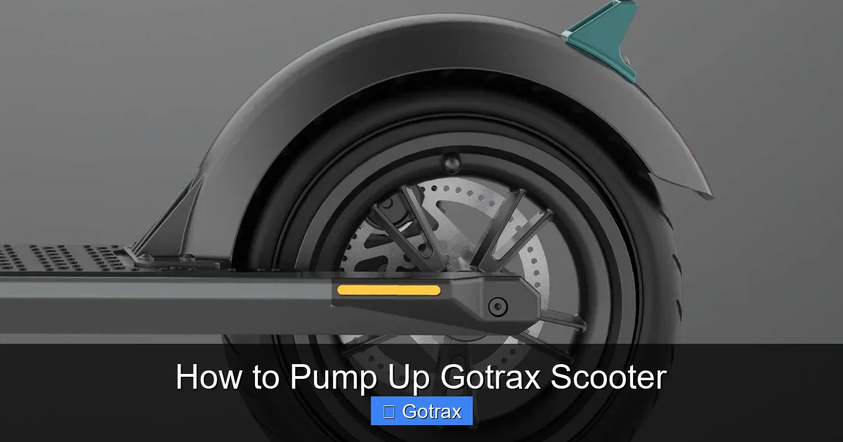 How to Pump Up Gotrax Scooter