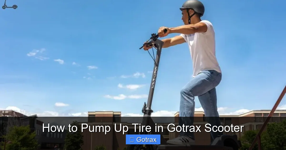 How to Pump Up Tire in Gotrax Scooter