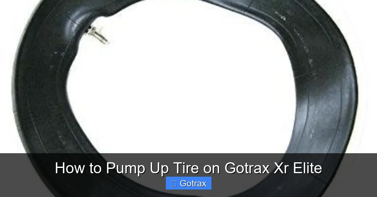 How to Pump Up Tire on Gotrax Xr Elite