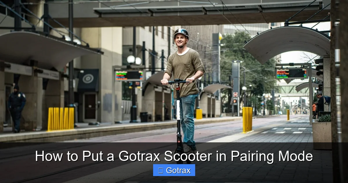 How to Put a Gotrax Scooter in Pairing Mode