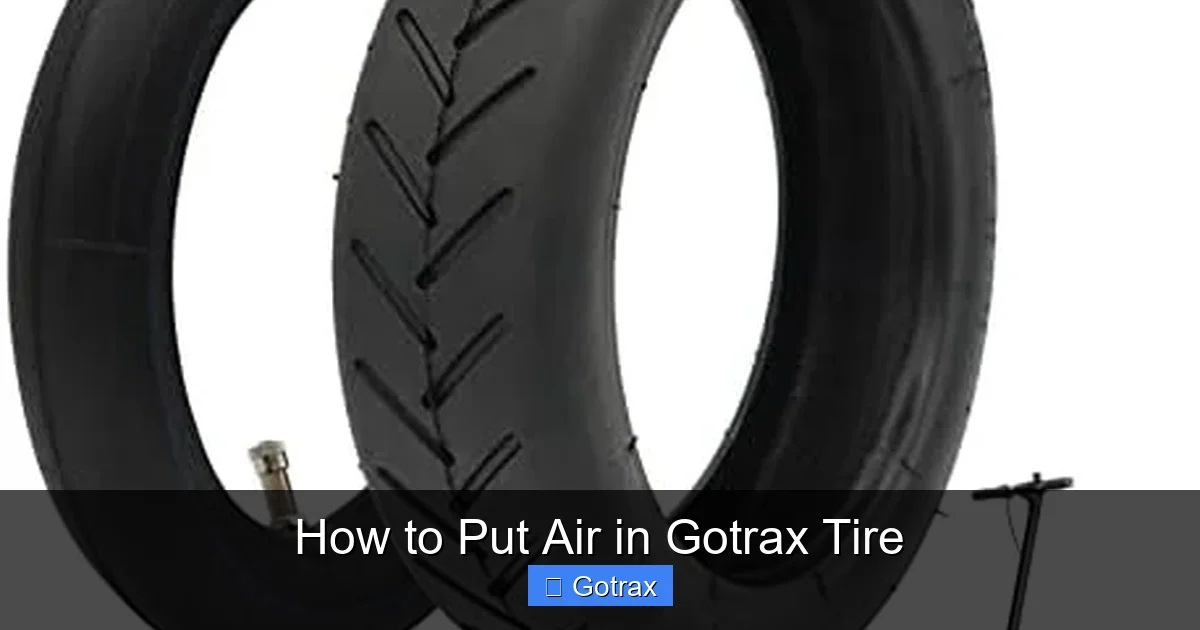 How to Put Air in Gotrax Tire
