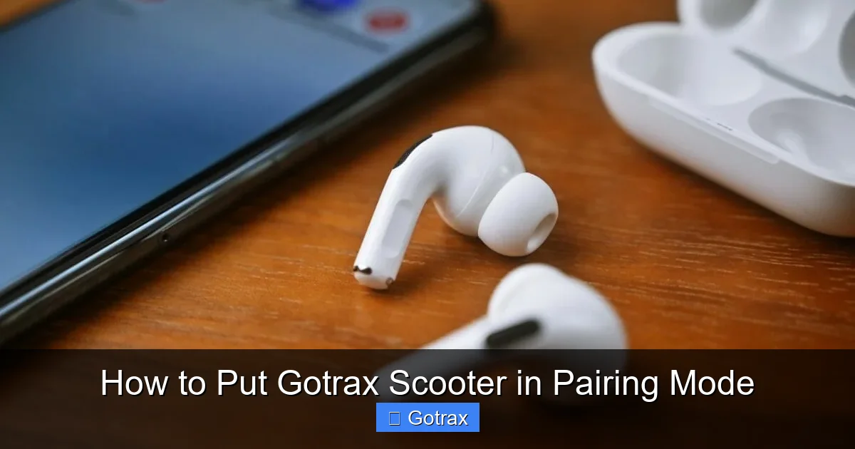 How to Put Gotrax Scooter in Pairing Mode