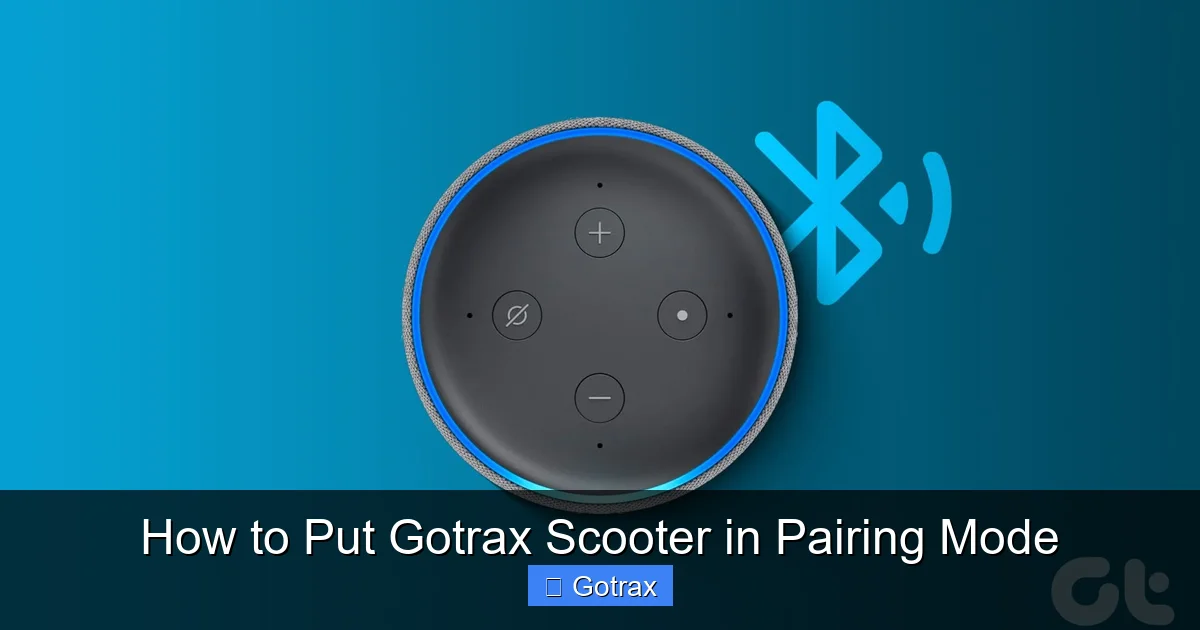 How to Put Gotrax Scooter in Pairing Mode