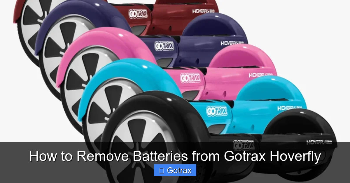 How to Remove Batteries from Gotrax Hoverfly