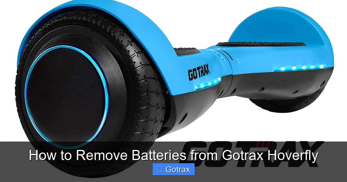 How to Remove Batteries from Gotrax Hoverfly