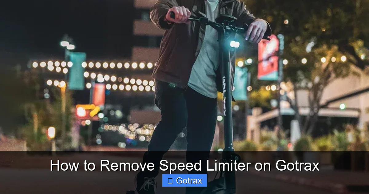 How to Remove Speed Limiter on Gotrax