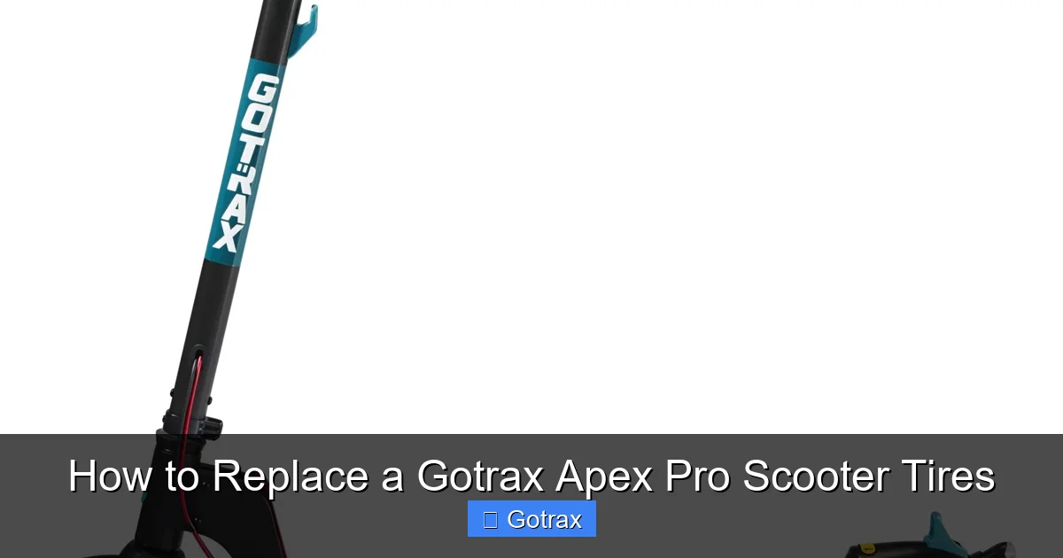 How to Replace a Gotrax Apex Pro Scooter Tires