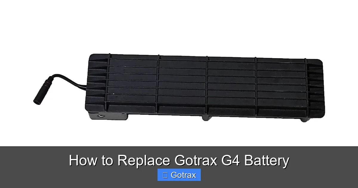 How to Replace Gotrax G4 Battery