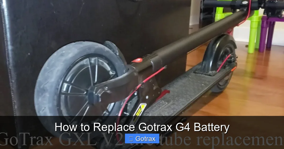 How to Replace Gotrax G4 Battery