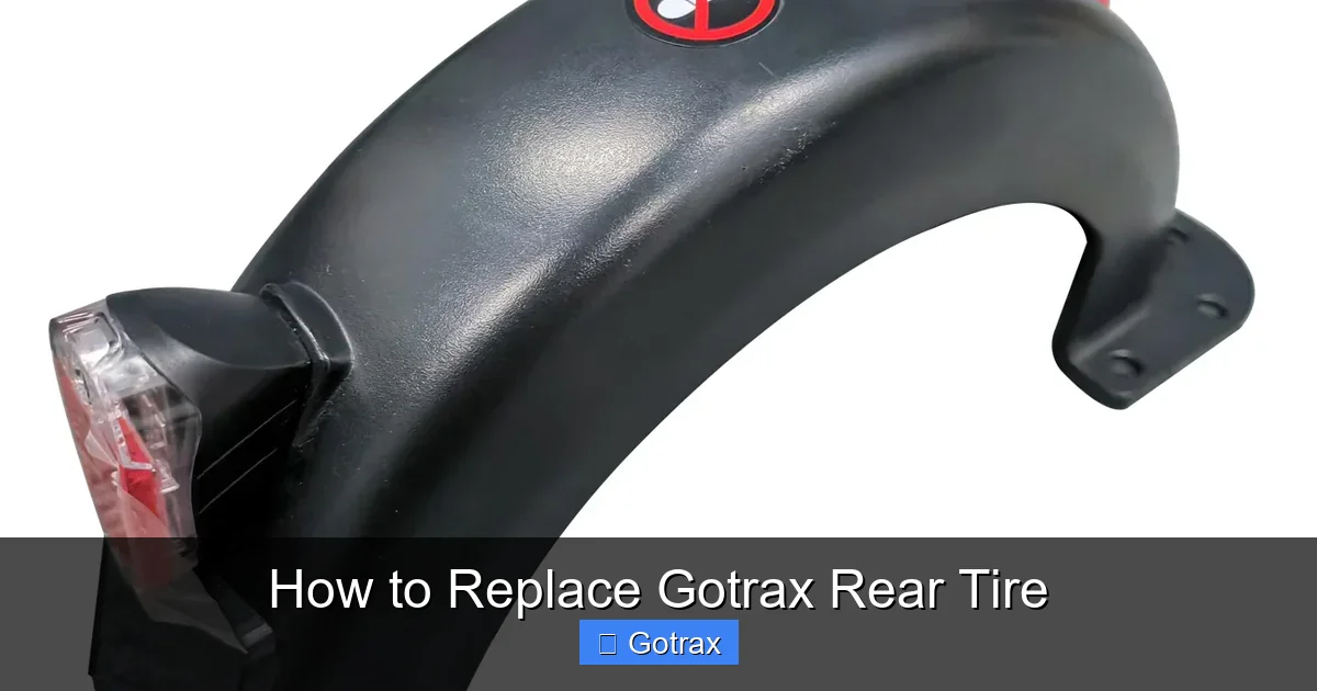 How to Replace Gotrax Rear Tire