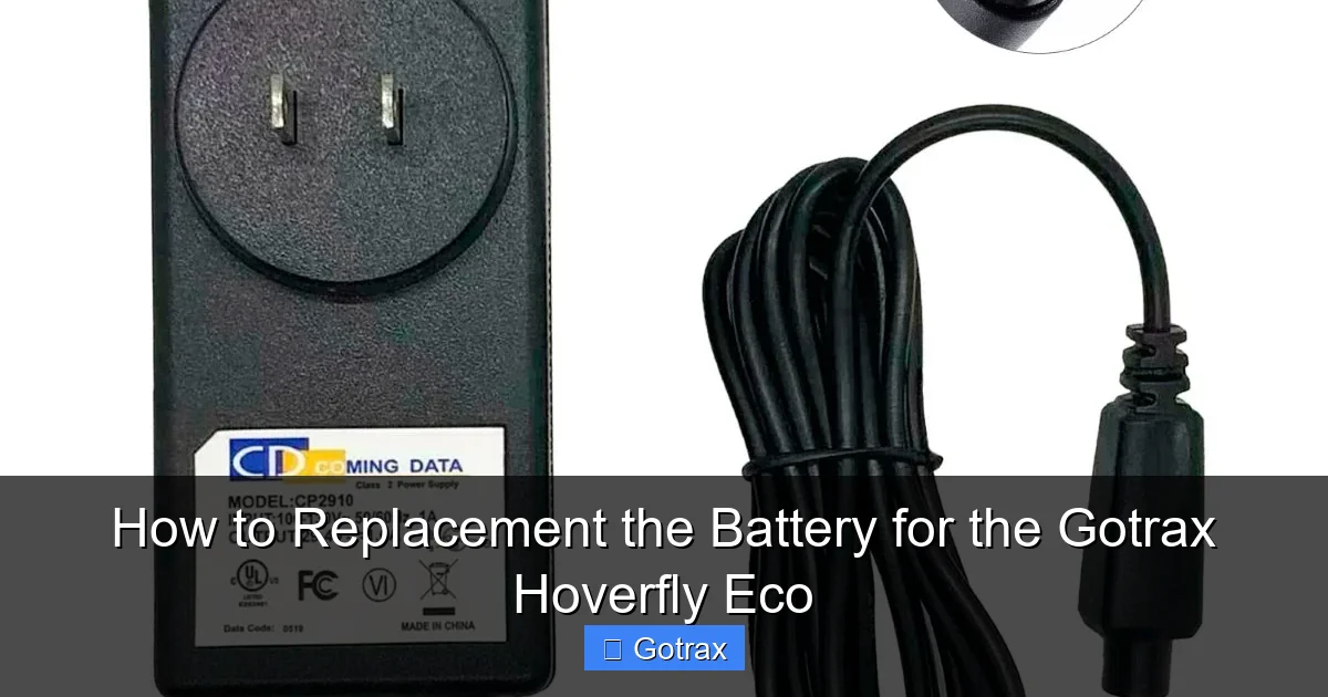 How to Replacement the Battery for the Gotrax Hoverfly Eco