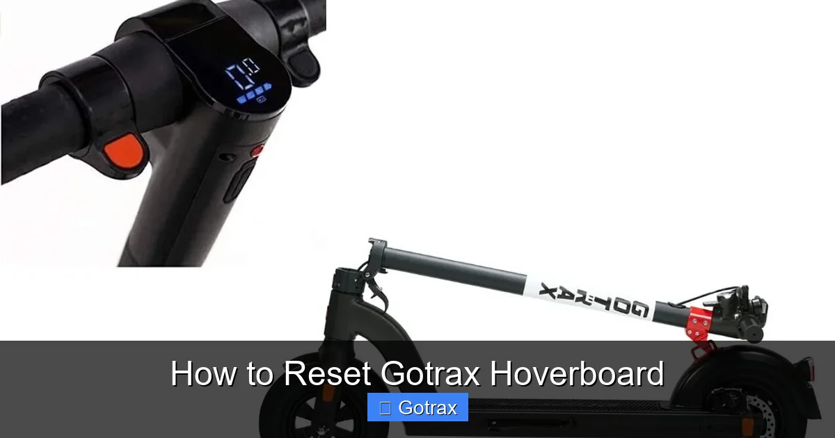 How to Reset Gotrax Hoverboard
