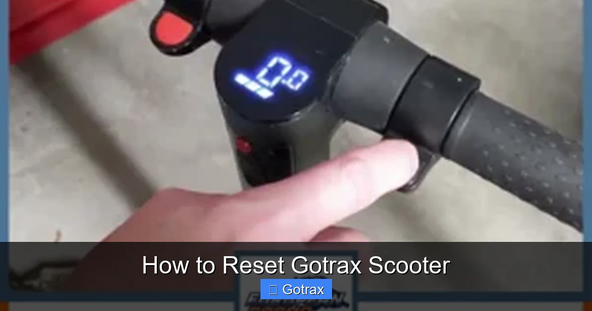 How to Reset Gotrax Scooter