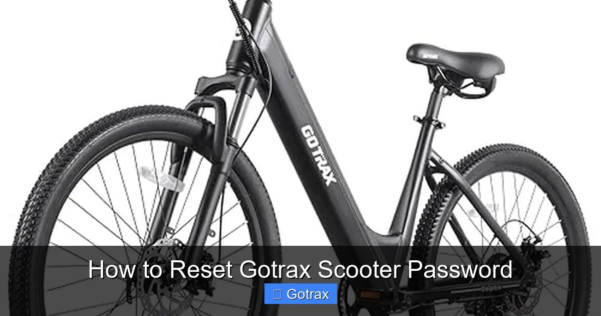 How to Reset Gotrax Scooter Password