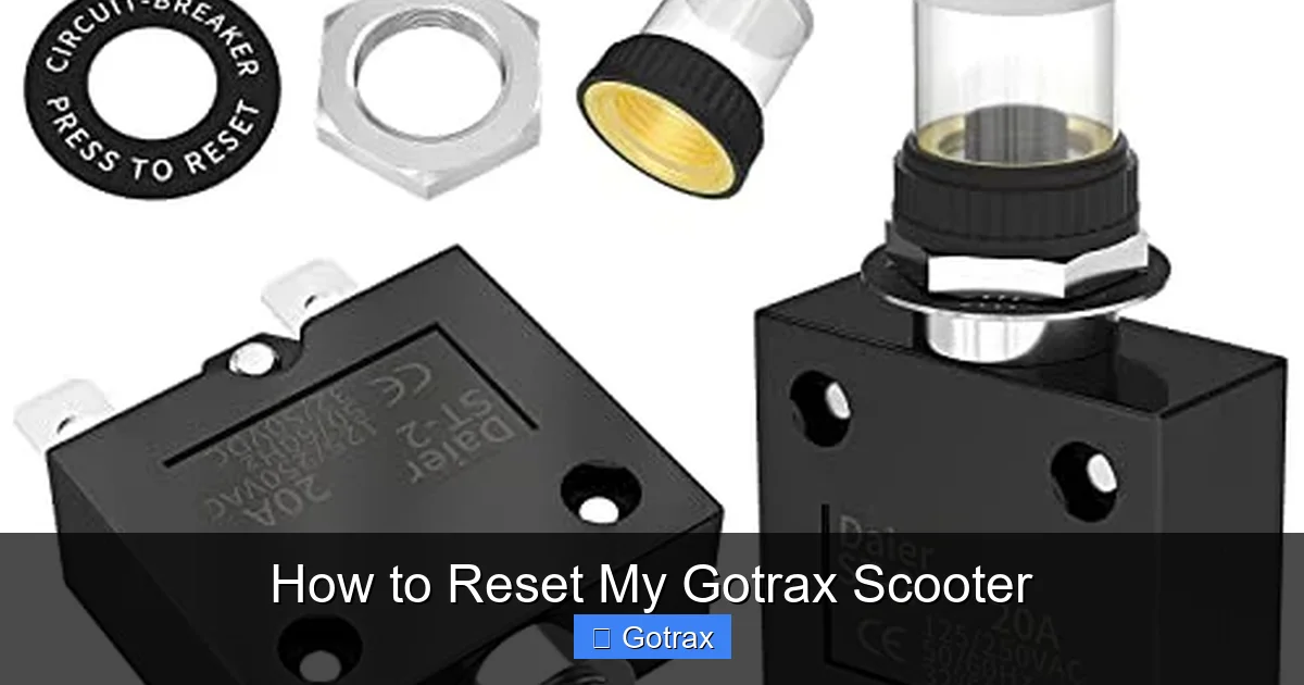 How to Reset My Gotrax Scooter