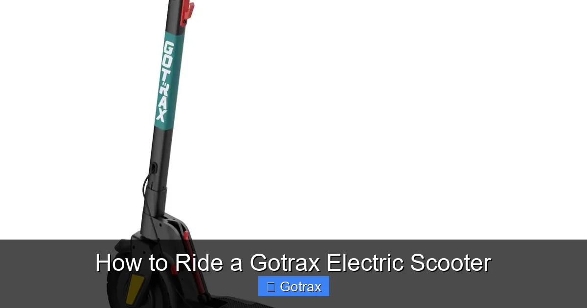 How to Ride a Gotrax Electric Scooter