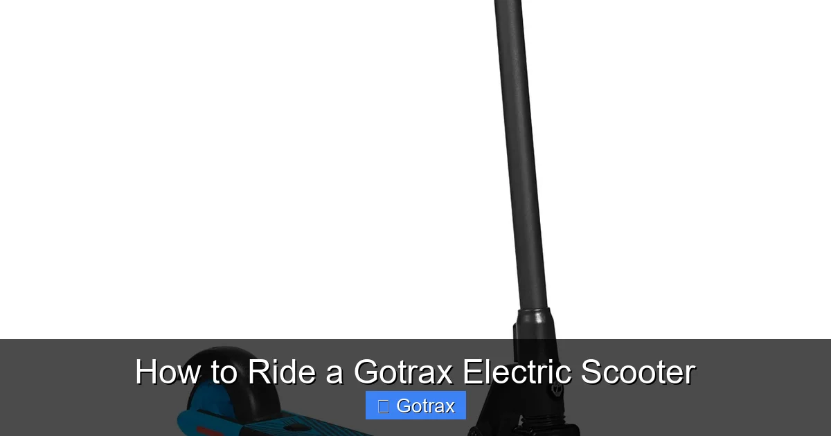 How to Ride a Gotrax Electric Scooter
