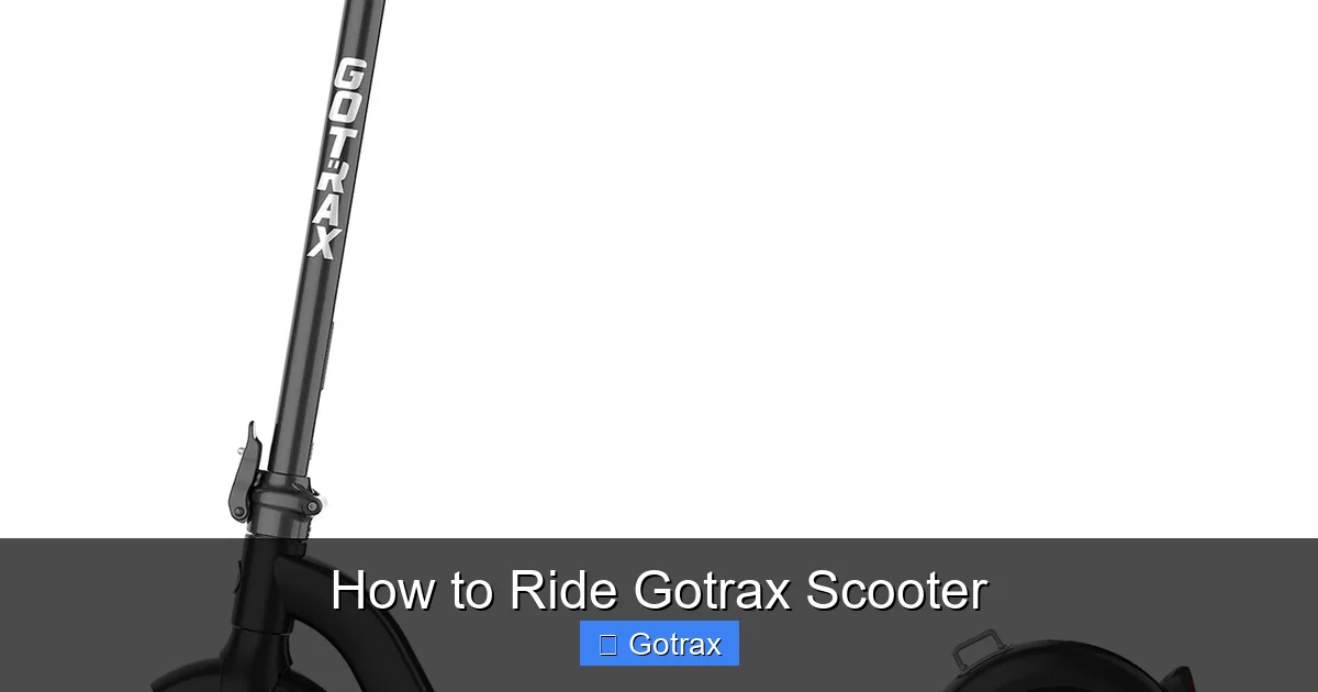 How to Ride Gotrax Scooter