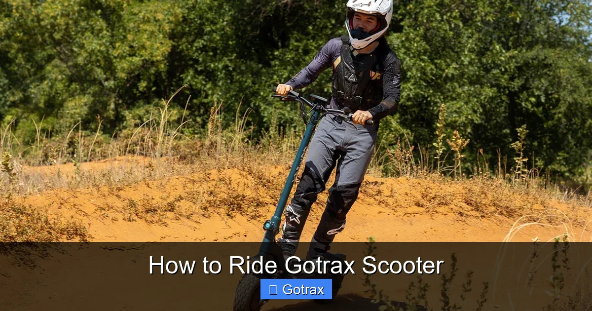 How to Ride Gotrax Scooter
