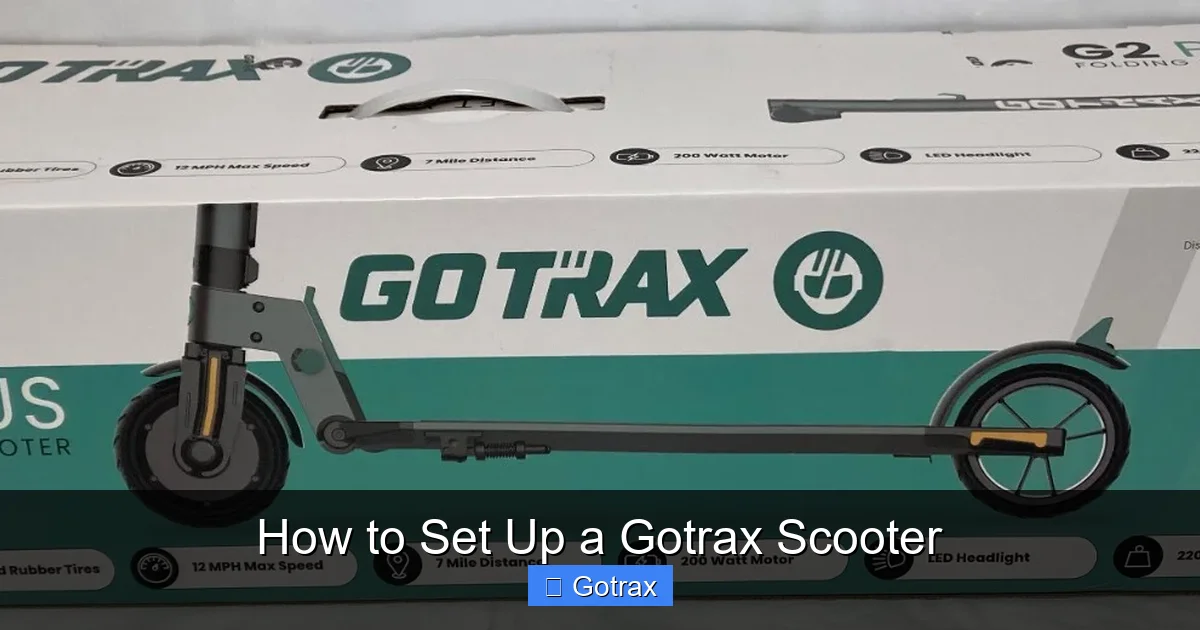 How to Set Up a Gotrax Scooter