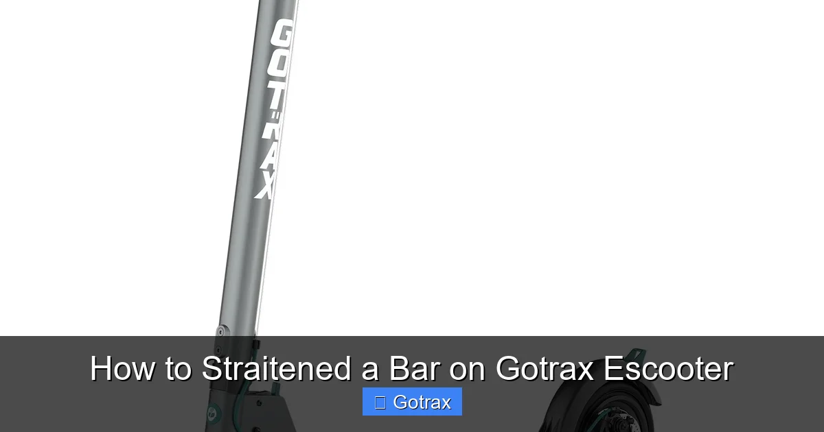 How to Straitened a Bar on Gotrax Escooter