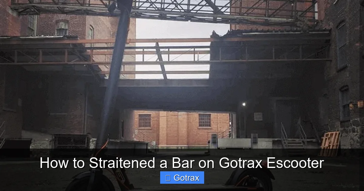 How to Straitened a Bar on Gotrax Escooter