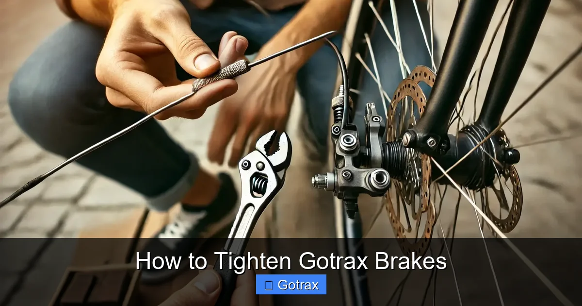 How to Tighten Gotrax Brakes