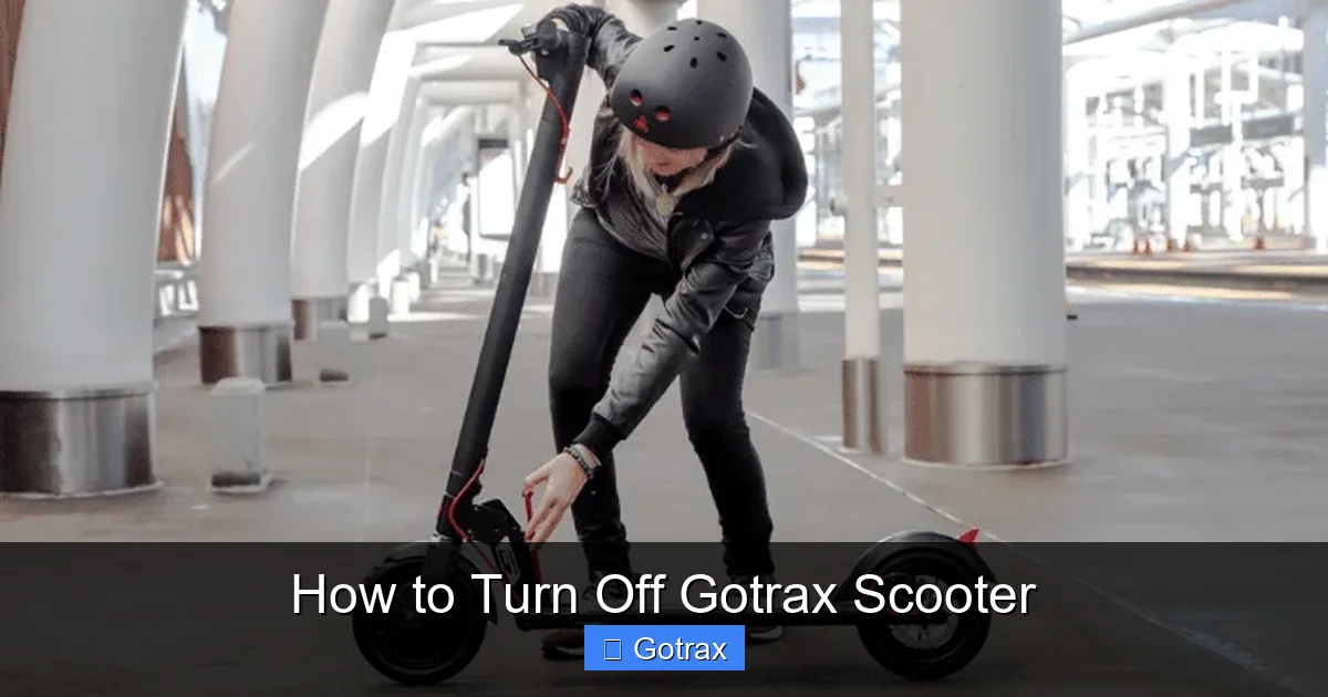 How to Turn Off Gotrax Scooter