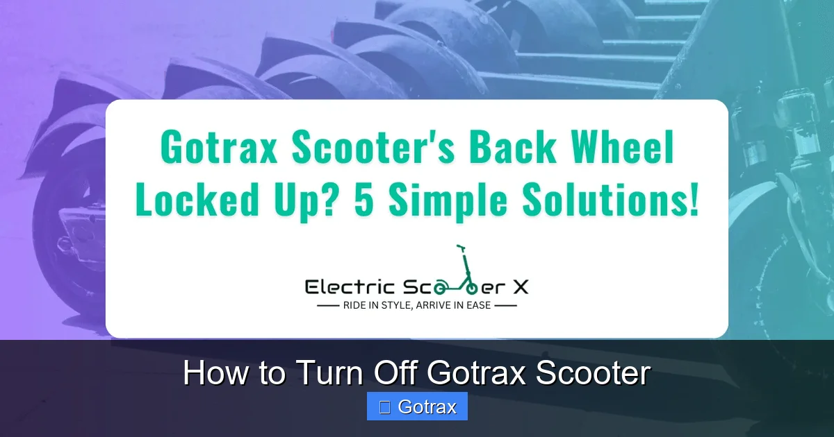 How to Turn Off Gotrax Scooter