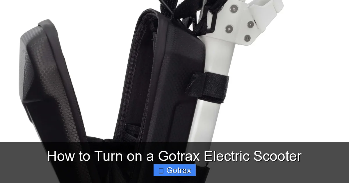 How to Turn on a Gotrax Electric Scooter